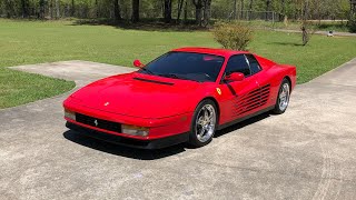 1988 Ferrari Testarossa with Tubi Exhaust POV Drive Volume Up [upl. by Stanislaus]