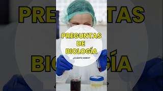 PREGUNTAS DE BIOLOGÍA 🧫🦠🪴¿Cuánto sabes🤔 Test de Biología culturageneral test quiz [upl. by Ocin28]