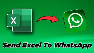 How To Send Excel File To WhatsApp Using Laptop  How to send excel table to whatsapp [upl. by Artapoelc]