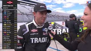 CAM WATERS PRACTICE INTERVIEW  2024 LONG JOHN SILVERS 200 NASCAR TRUCK SERIES AT MARTINSVILLE [upl. by Atnicaj]