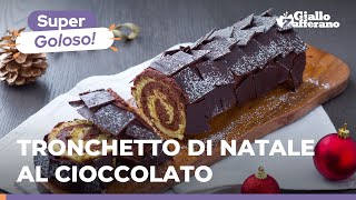 TRONCHETTO DI NATALE AL CIOCCOLATO  Goloso e perfetto per le Feste [upl. by Nueormahc688]