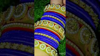 new blue colour bangles youtube shorts shortvideo youtube video prity vlogs [upl. by Gerti]