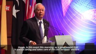 Lowest housing allowance rate will be RM300 says Najib [upl. by Ahtnamys]