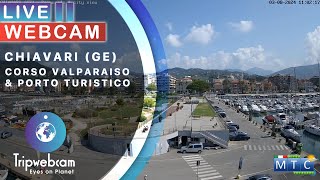 Chiavari Live cam  Corso Valparaiso amp Porto Turistico [upl. by Imis948]