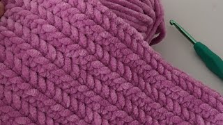 Amazing Beginner friendly Velvet Baby Blanket Pattern with Chenille Yarn  Super Chunky Crochet [upl. by Yuht742]