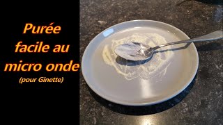 purée rapide au micro onde [upl. by Maroj954]