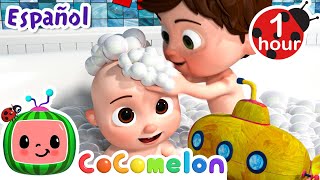 ¡Hora del baño y a cantar juntos  ¡CoComelon  Canciones Infantiles en Español Latino [upl. by Urita]