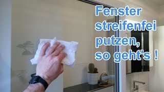 Fenster streifenfrei mit Hausmittel putzen Tipps amp Tricks  Fenster richtig sauber machen Anleitung [upl. by Kare261]