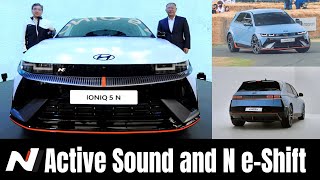 Hyundai Ioniq 5 N Active Sound and N e Shift Mimics Exhaust Sound and DCT Transmission [upl. by Eetse789]