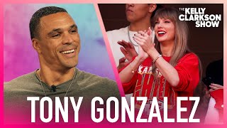 Tony Gonzalez Reacts To Taylor Swift amp Travis Kelce NFL Craze [upl. by Dnesnwot197]