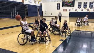 Tallmadge wheelchair basketball team vs Austintown 2 of 2 [upl. by Adiam]