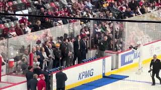 Gardiner MacDougall introduced at 2024 Moncton Wildcats home opener [upl. by Enajiram]