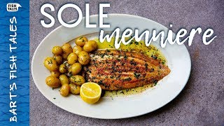 How to cook Pan Fried SOLE Meunière  Bart van Olphen [upl. by Rebmik]