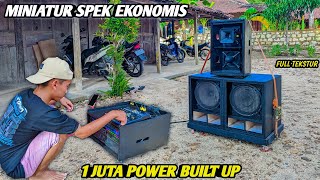 1 JT AN POWER BUILT UP  sound miniatur SUB 12 inch ACR  MD PRO AUDIO [upl. by Mercola357]