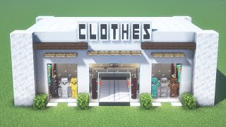 How To Make a Clothing Store  Minecraft Tutorial [upl. by Ahsienor]