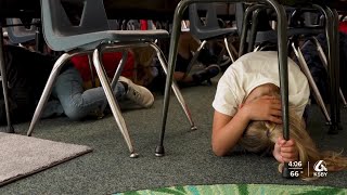 Cayucos Students Participate in Statewide Earthquake Drill [upl. by Sorel]