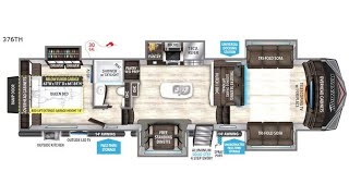 2022 GRAND DESIGN MOMENTUM TOY HAULER 376TH [upl. by Ahseila]