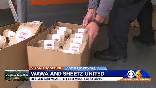 Sheetz and Wawa donate 600 meals to FeedMore [upl. by Steffie]