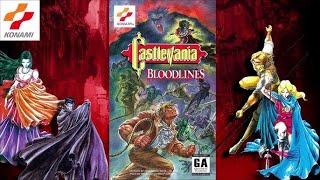 Castlevania  Bloodlines MD full gameplay both playable characters [upl. by Prady]