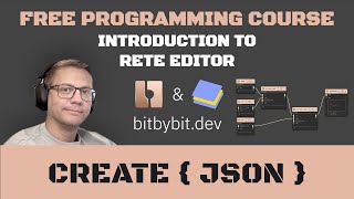 Learn How To Create JSON Data Structure In Rete Visual Programming Edito On BITBYBITDEV 3D platform [upl. by Yl130]