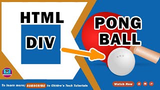 Convert HTML DIV into Pong Ball in jQuery  JavaScript  ChidresTechTutorials [upl. by Eoj]