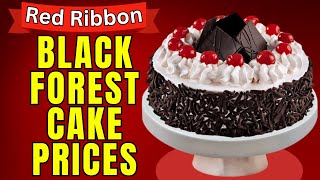 Red Ribbon Black Forest Cake Price Philippines [upl. by Irianat345]