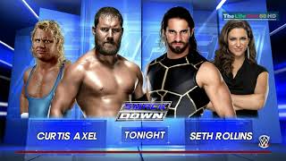 WWE2K16 Curtis Axel W MrPerfect Vs Seth Rollins W Stephanie McMahon SDSmackDown 2016 TestVideoHD [upl. by Yttap]