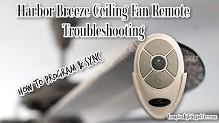 How to sync Fan Remotes  Hampton Bay [upl. by Nimaynib293]