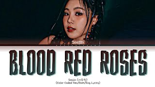 SOOJIN 수진 BLOOD RED ROSES COLOR CODED HANROMENG LYRICS [upl. by Coats]