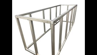 8 ft Modular Outdoor Kitchen Frame Steel Tubes [upl. by Ij347]