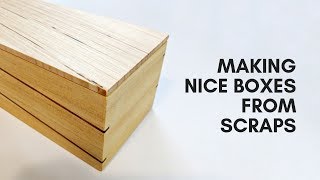 Wooden Keepsake Boxes Made From Scraps [upl. by Ahs]