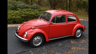 1600 CC 1970 Volkswagen Beetle Test Drive and Walk Around [upl. by Hermes]