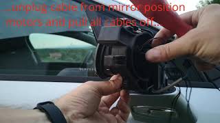 Citroen C5  side mirror folding motor replacement [upl. by Aimas]