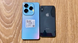 Infinix Hot 40 Pro vs iPhone X  SPEED TEST4K [upl. by Mcleod]