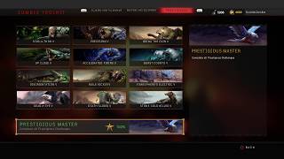 World First PRESTIGIOUS MASTER Calling Card BO4 Zombies [upl. by Odradlig]