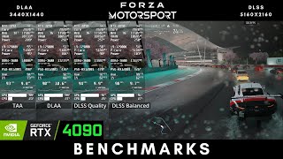 Forza Motorsport RTX4090  DLSS Benchmarks  3440x1440  5160x2160 4k Ultrawide [upl. by Rehpinnej333]