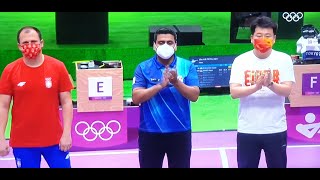 Javad Foroughi won Irans first gold at the Tokyo Olympic Games in the mens 10m air pistol [upl. by Yirinec]