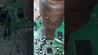 REMOVING 208 PIN SMD IC shorts shortvideo [upl. by O'Shee403]