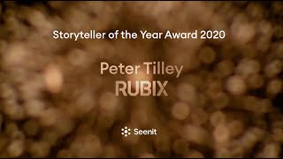 Seenits Storyteller of the Year Award 2020 winner  Peter Tilley at Rubix [upl. by Ahsets]