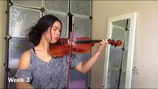 Violin progress starting at 18 years old 04 weeks [upl. by Sirrep835]