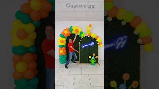 Ideas para cumpleaños 🥳🎉 decoracion con globos tiktok shorts diy ideas [upl. by Ettener]