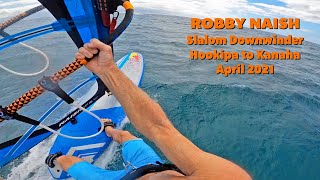 Robby Naish windsurfing Hookipa to Kanaha [upl. by Ahsikyw]