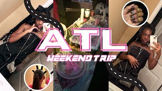 ATL weekend trip🩷  friends sneaker ball sleepover hair and more  rakeiahneveah [upl. by Ytok958]