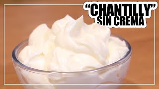 Cómo hacer CREMA CHANTILLY CASERA  Sólo 3 INGREDIENTES [upl. by Nortyad]