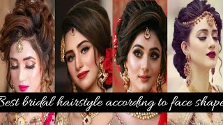 Best bridal hairstyle according to face shapebridal hairstyles which suits on youbridal hairstyles [upl. by Suiram]