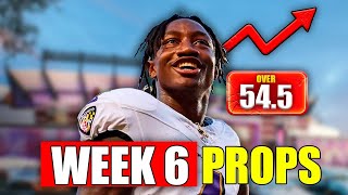 NFL WEEK 6 PLAYER PROPS THAT YOU NEED TO BET [upl. by Zea]