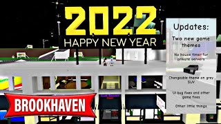 NEW 2022 Brookhaven 🏡RP UPDATE  More game themes [upl. by Juli]