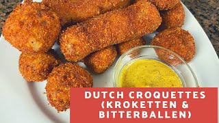 Dutch Croquettes kroketten Bitterballen [upl. by Getter]