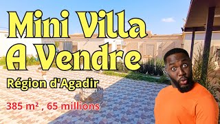 Mini Villa🥰 385 m² À Vendre Région dAgadir 65 millions 5 Mini À la plage🏄 [upl. by Id]