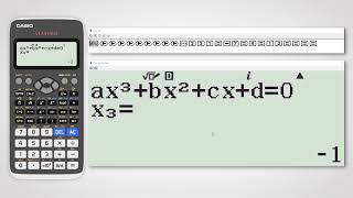 Solving Third Degree Polynomial Equation on Casio fx991EX Classwiz [upl. by Jaclin]